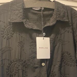 NWT Black Embroidered Women's Dress - One Size